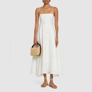 Reformation Monette Linen Midi Dress
